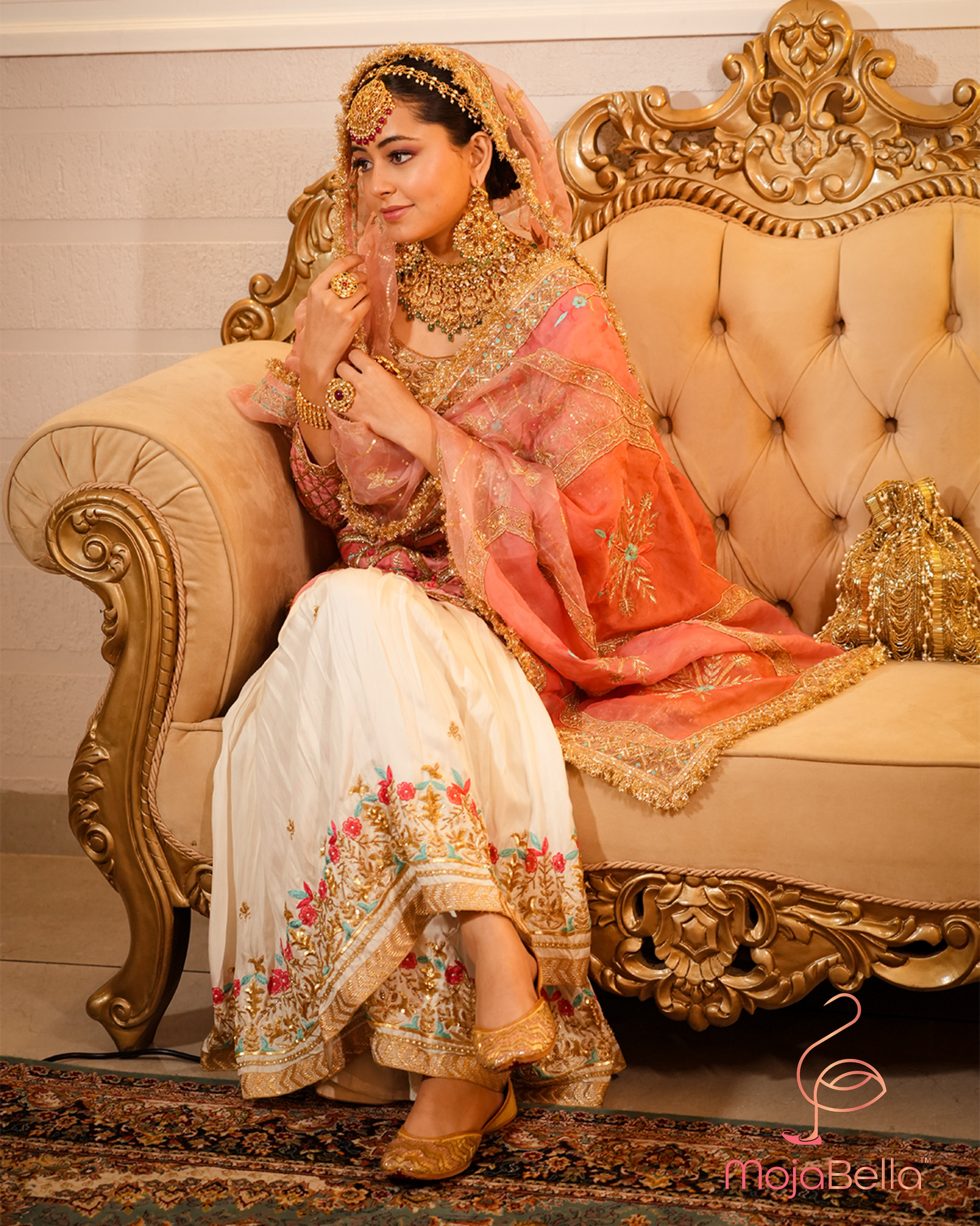 neutral shade Indian wedding footwear