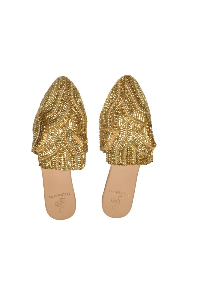 Indian embellished footwear