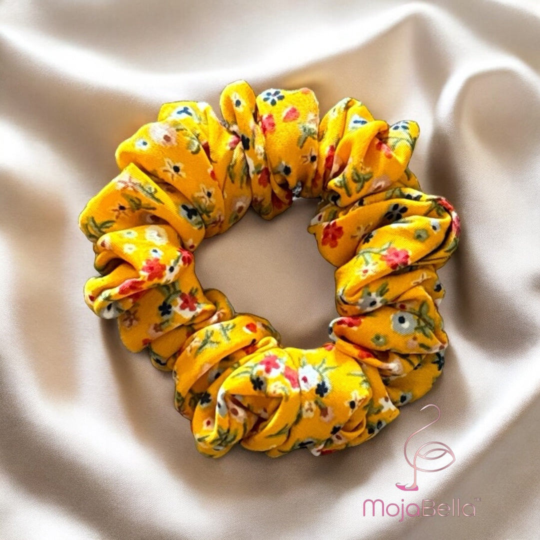 Cotton Print Scrunchies