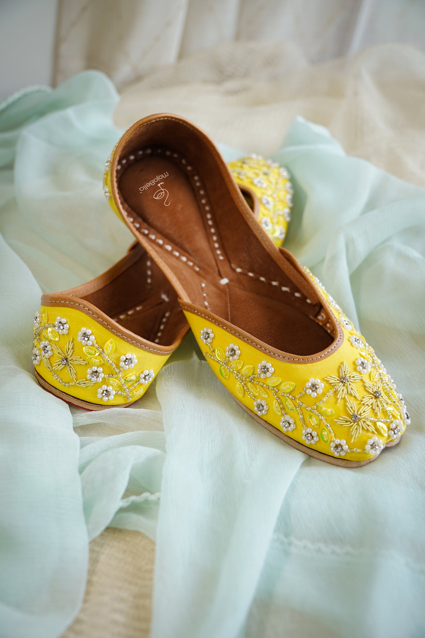 Bright yellow Jutti