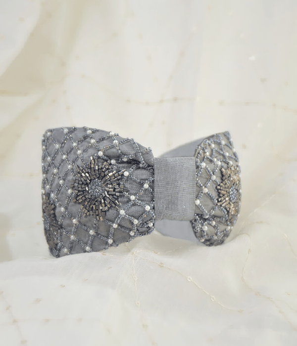 Grey Stone Wide Hair Band
