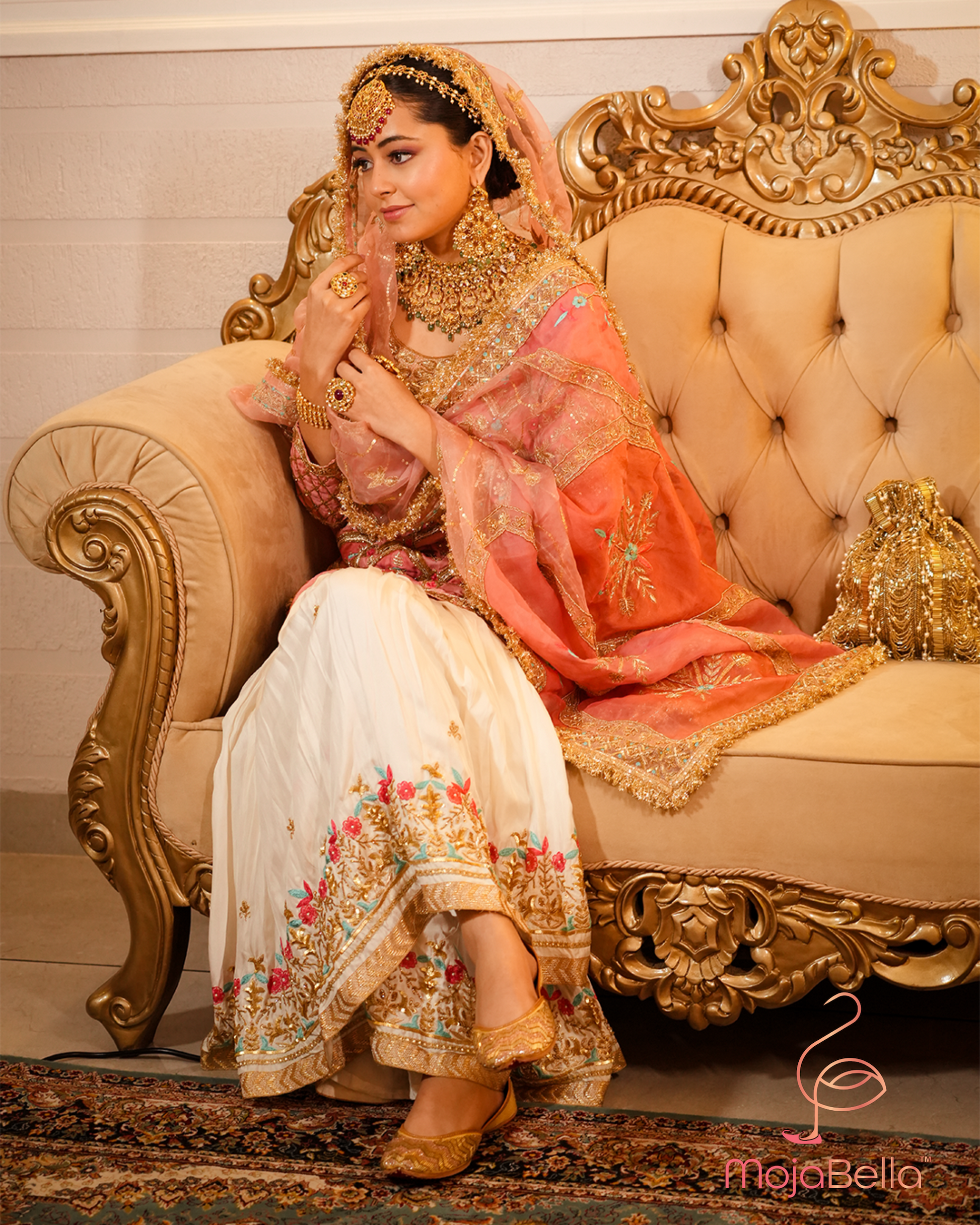 neutral shade Indian wedding footwear 