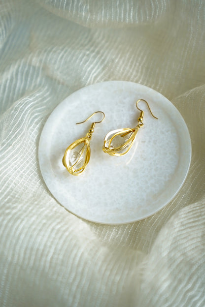 Golden Anti-Tarnish Earrings