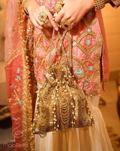 golden potli bag 