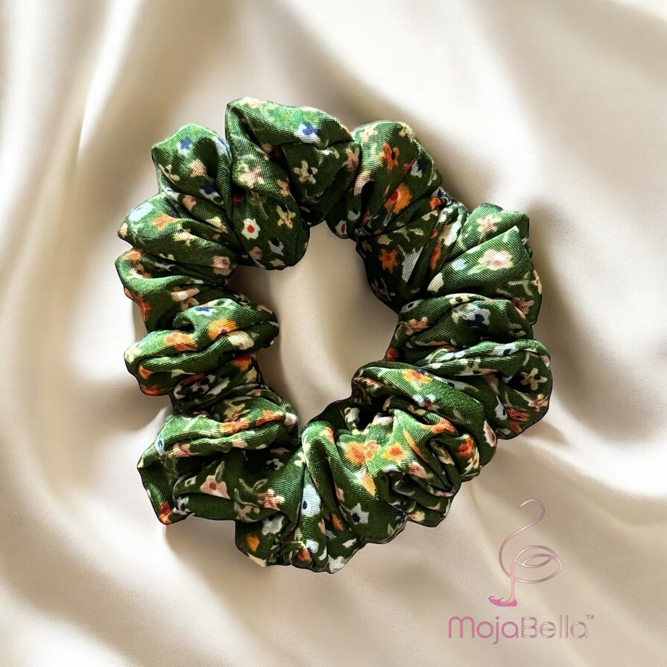 Cotton Print Scrunchies