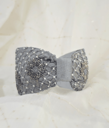 Grey Stone Wide Hair Band