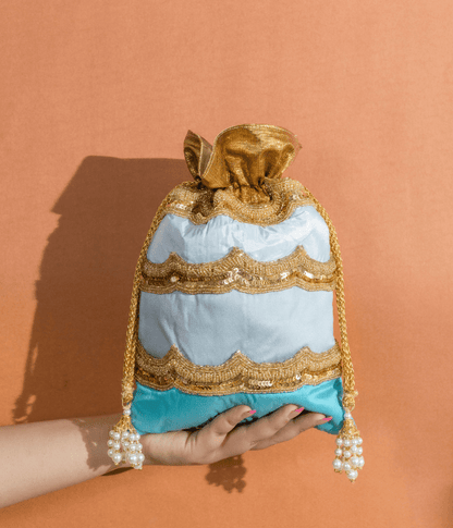 blue ombre bag